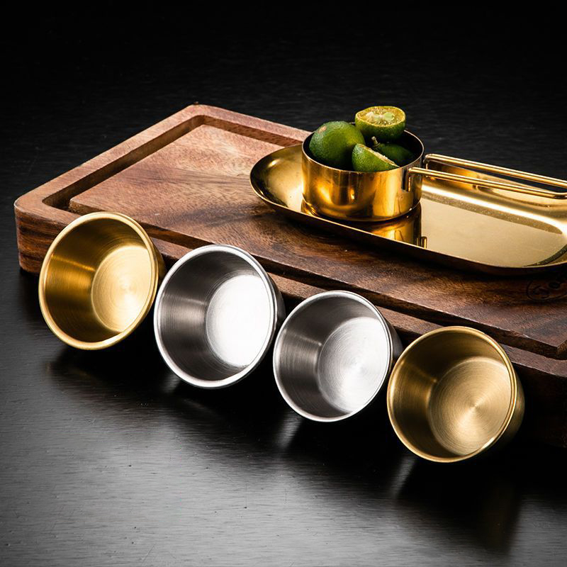 Sauce Dipping Cup - 304 Stainless Steel Small Seasoning Dish