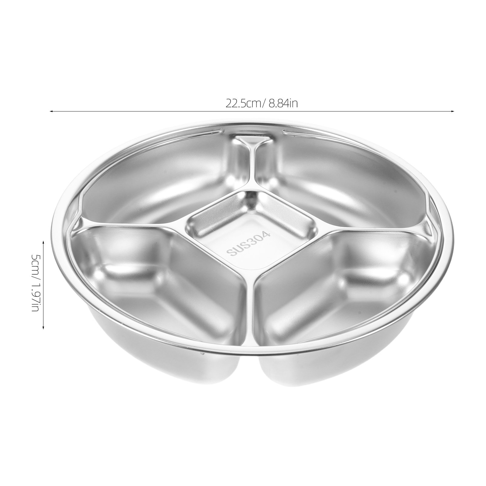 Stainless Steel 5-Compartment  - Meal Prep Kitchen recension och pris